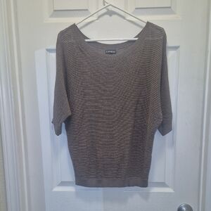 Express Brown Knit Sweater Size Large